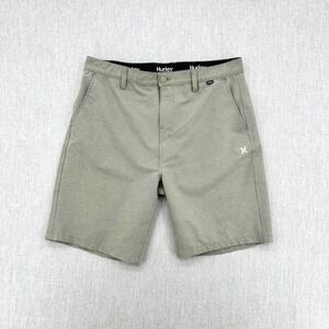 Hurley Hybrid Spacedye Walk Shorts Men's 36 Sage Green Stretch Bermuda